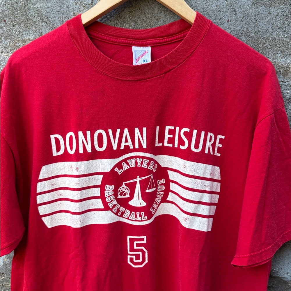 Vintage 90s Lawyer basketball league t shirt large red Rec Pickup